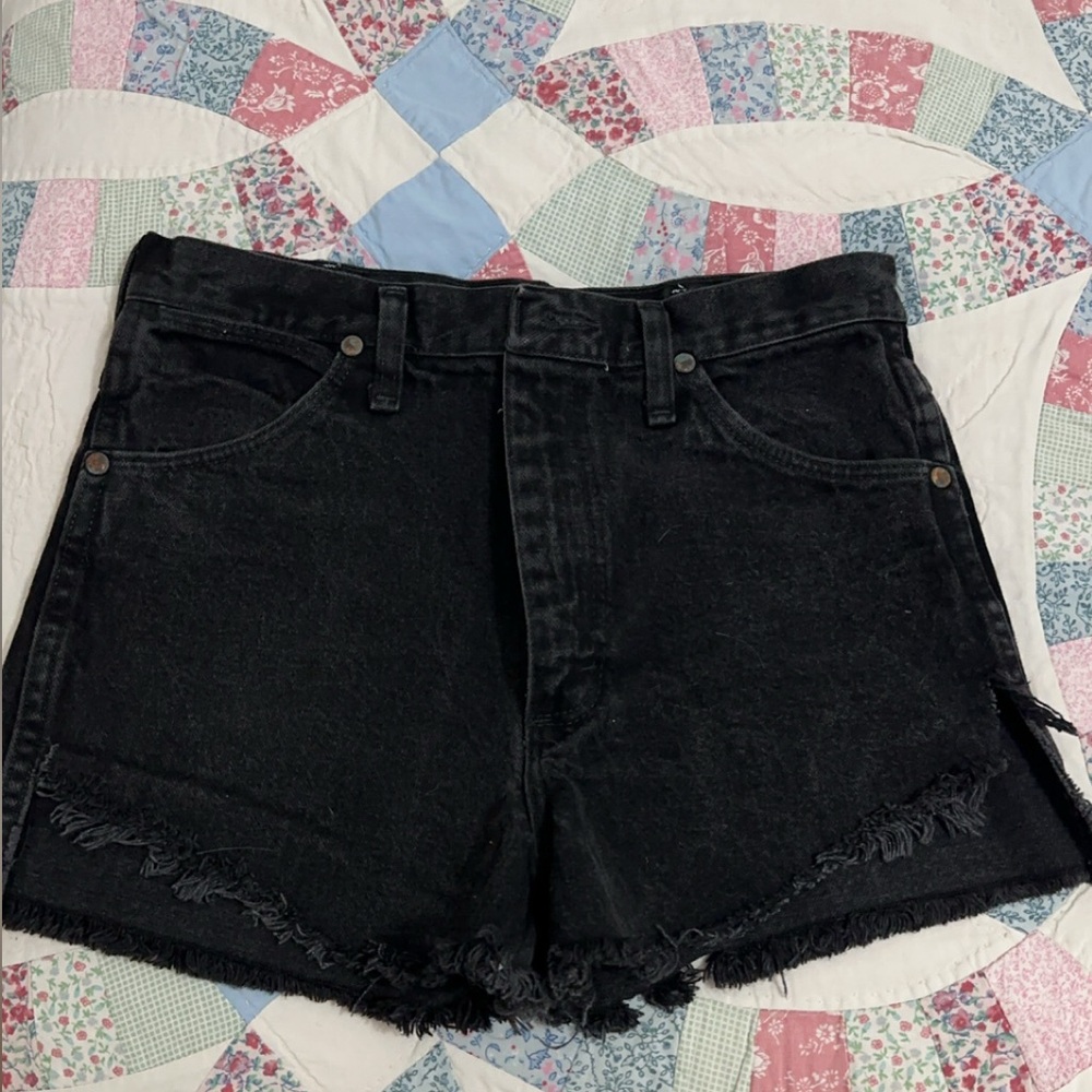 Wrangler Cut Off Denim Shorts High Waisted